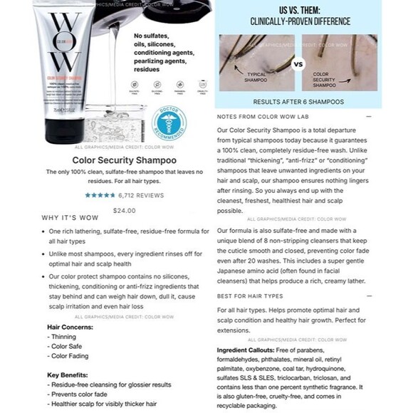 Salon Hair Care & Styling Bundle Virtue Amika R+Co Colorwow Travel Size Minis - Picture 6 of 12